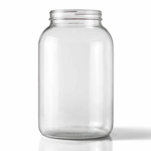 Wide Mouth Clear One Gallon Glass Jug