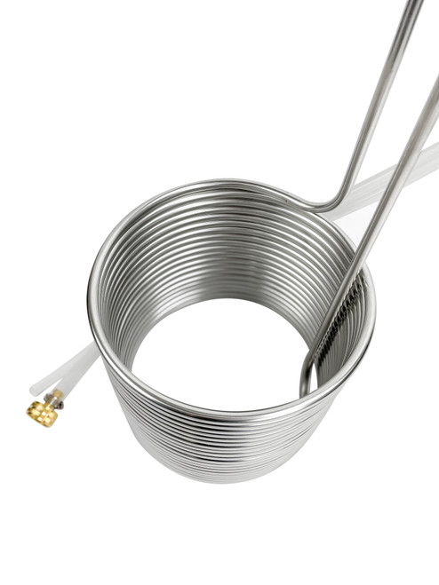 Stainless Steel Immersion Wort Chiller - 50 ft. x 3/8 in.