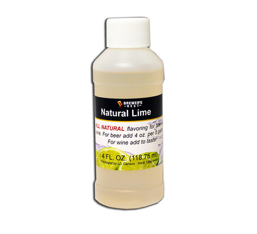 Natural Lime Flavoring Extract 4 Oz