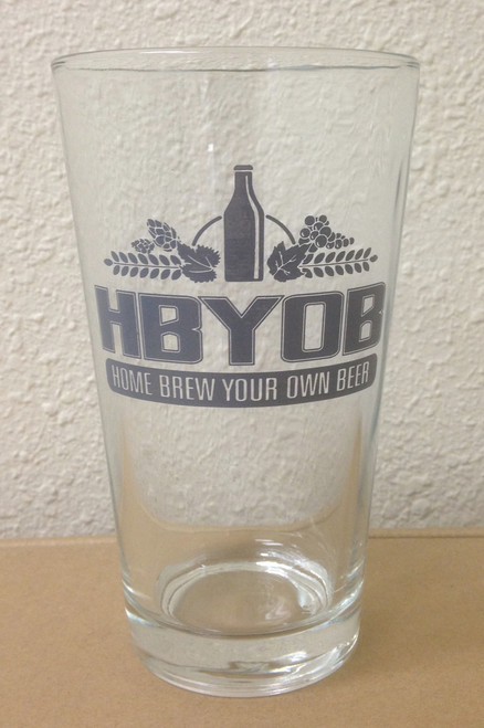 HBYOB 16 oz. Pint Glass