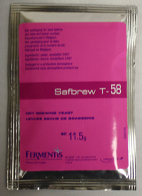 Safbrew T-58 Dry Brewing Yeast 11.5 Grams