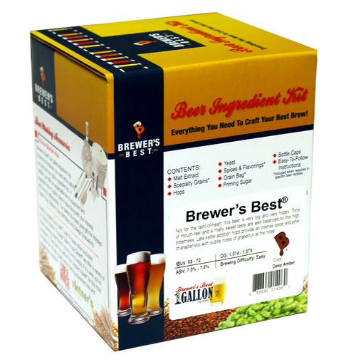Porter One Gallon Ingredient Kit Package HBYOB "Home Brew Your Own Beer"