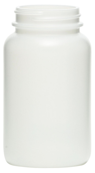 160 cc Natural HDPE Plastic Wide Mouth Oblong Bottle, 38mm 38-400, 17.3 Gram