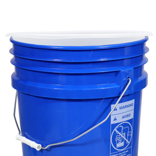5 Gallon 30 Mil HDPE Plastic Top Pail Liner for Plastic Pail, 3.75" Deep