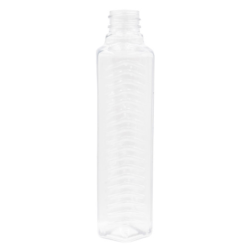 12 oz Clear PET Plastic Hexagon Custom Bottle, 28mm 28-400, 36 Gram