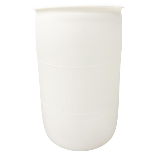 55 Gallon Natural Plastic Tight Head Drum, 2" Buttress and 2" NPS EPDM Gasket, UN Rated
