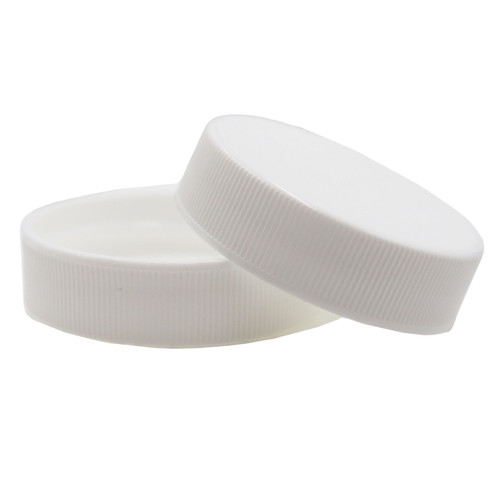 38mm 38-400 White PP Plastic Smooth Top, Ribbed Side Cap, F419 Liner