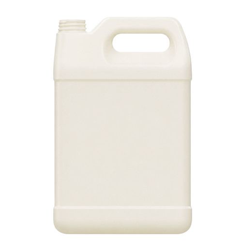 128 oz Natural HDPE Plastic F-Style Bottle, 38mm 38-400, 140 Gram