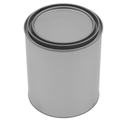 1 Pint Round Metal Can, 307 x 315, Gold Lined w/ Lid