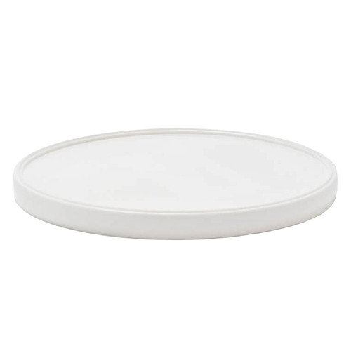 128 oz White LDPE Plastic Tub Cover