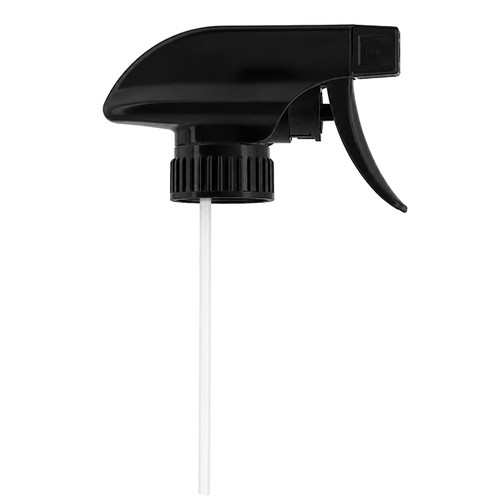 28mm 28-400 Black PP Plastic Trigger Spray/Stream, 1.2CC Output, 7.5" Dip Tube