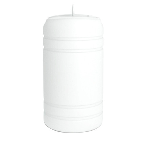 15 Gallon White Plastic Tight Head Drum, 2" Buttress & 3/4" NPS, UN Rated