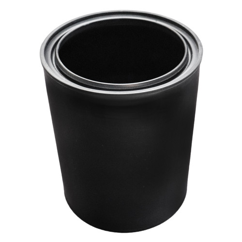 1 Liter Black Round PP Plastic Can, 314 x 506, Unlined