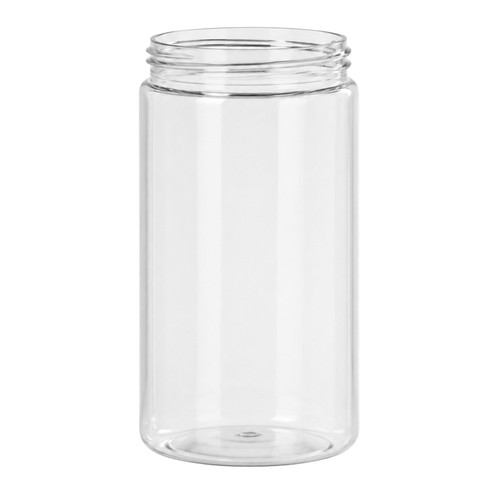 32 oz Clear PET Plastic Wide Mouth Jar, 89mm 89-400, 90.5 Gram