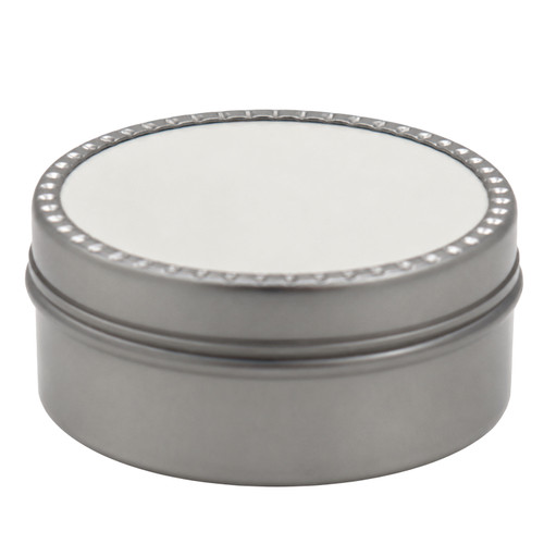 2 oz Ink Tin Label It Can, Unlined, 2 1/2" x  13/16"