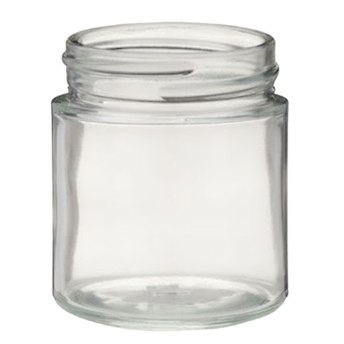 1 oz Flint Glass Straight Side Jar, 43mm 43-400