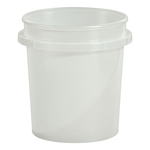 16 oz Natural HDPE Plastic Tub, Vapor Lok