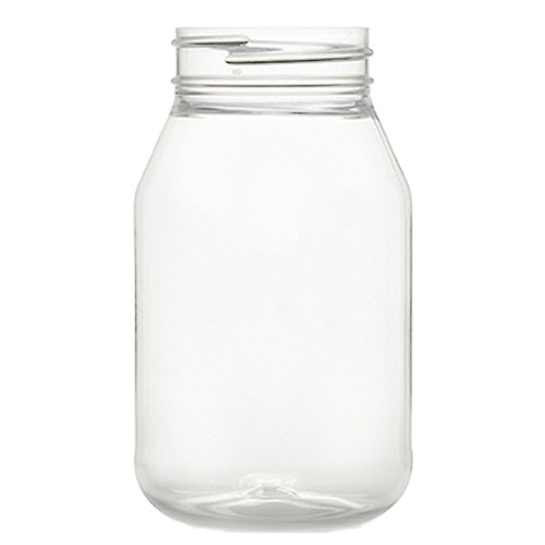 32 oz Clear PET Plastic Round Jar, 70mm 70-450, 54 Gram
