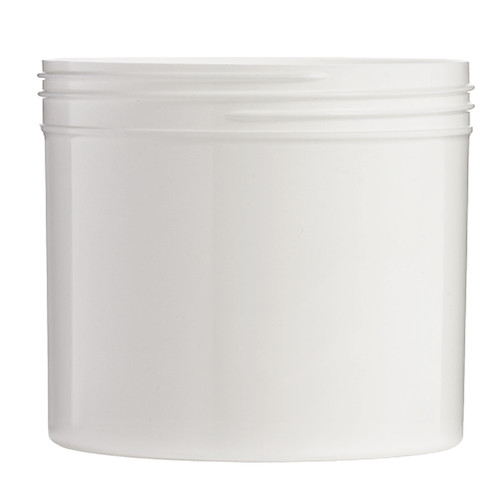 32 oz White PP Plastic Straight Side Jar, 120mm