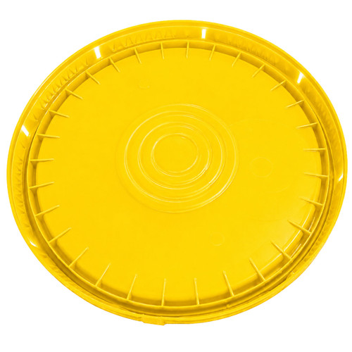 3.5-6 Gallon Yellow HDPE Plastic Tear Off Pail Cover