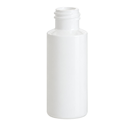 1 oz White LDPE Plastic Cylinder Bottle, 20mm 20-410