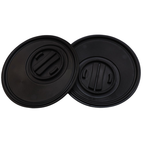 1 Gallon Black PP Plastic TruSnap 610 Paint Can Lid, 70mm Twist Cap