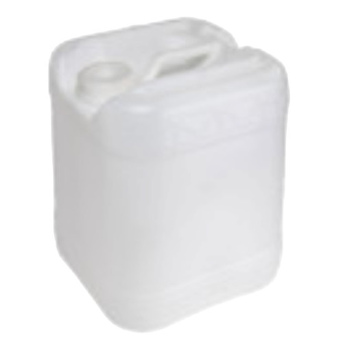 20 Liter Natural HDPE Plastic Square Tight Head Pail, Internal Buttress, Plain Back, UN Rated