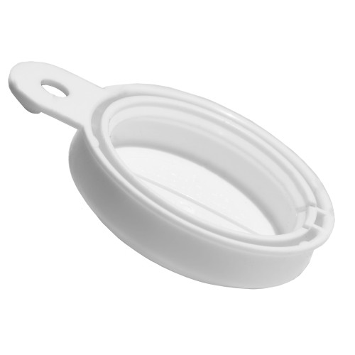 3/4" White LLDPE Plastic Tri-Sure® Sealing Cap