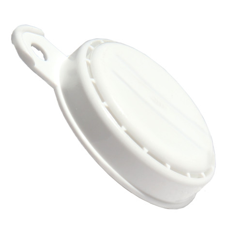 3/4" White LLDPE Plastic Tri-Sure® Sealing Cap