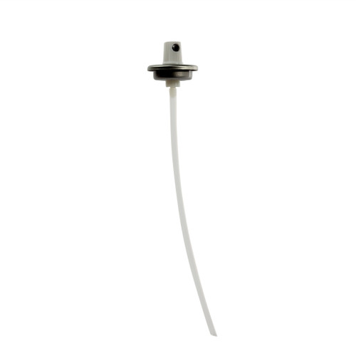 16 oz White Metal Wide Aerosol Valve Sprayer 6-28/32" Dip Tube