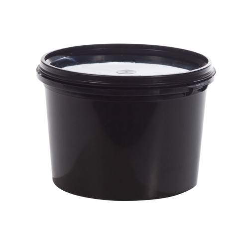 38.5 oz Black PP Plastic Vapor Lok Tub