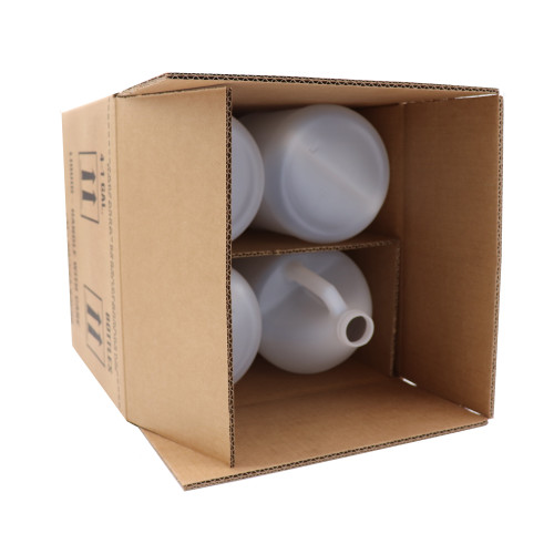 128 oz Natural HDPE Plastic Industrial Round Bottles, 38-400, 4x1, 114 Gram, Kraft Box