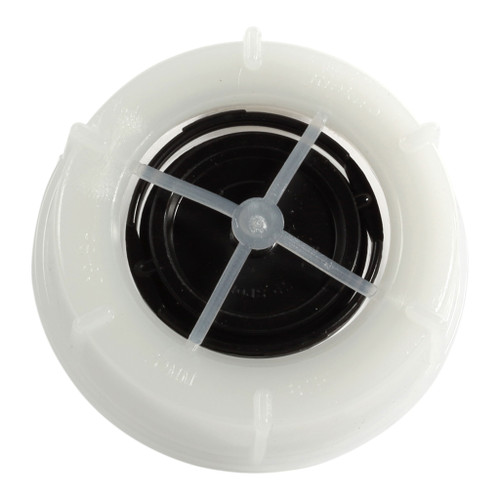 70mm Natural PE Plastic 8TPI Screw Cap, White EPDM Gasket w/ Retract Spout