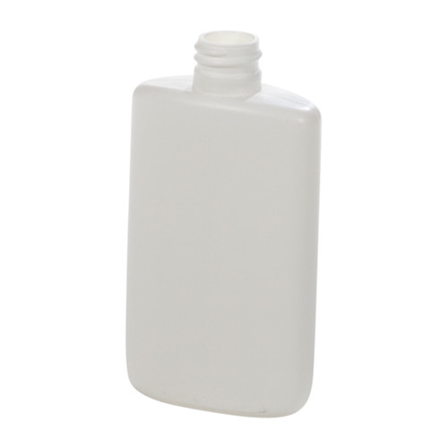 3 oz White HDPE Plastic Drug Oval Bottle, 20mm 20-410
