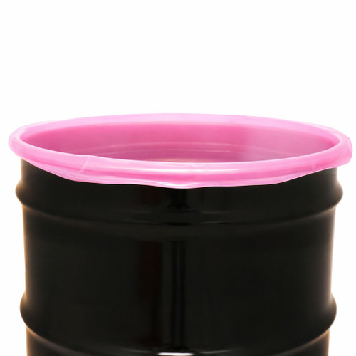 55 Gallon Pink LDPE Plastic Anti-Static Drum Liner, 18 Mil