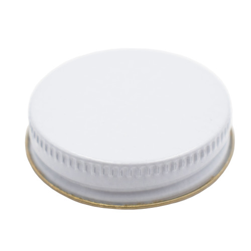 43mm 43-400 White Metal Screw Cap, Unlined