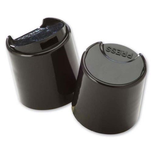 24mm 24-410 Black PP Plastic Disc Top Cap .308" Orifice