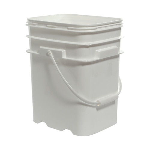 5.3 Gallon White HDPE Plastic EZ Stor Pail