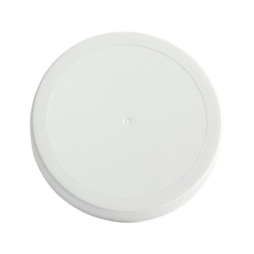 83mm 83-400 White PP Matte Top, Ribbed Sides Cap w/ Liner, Unlined