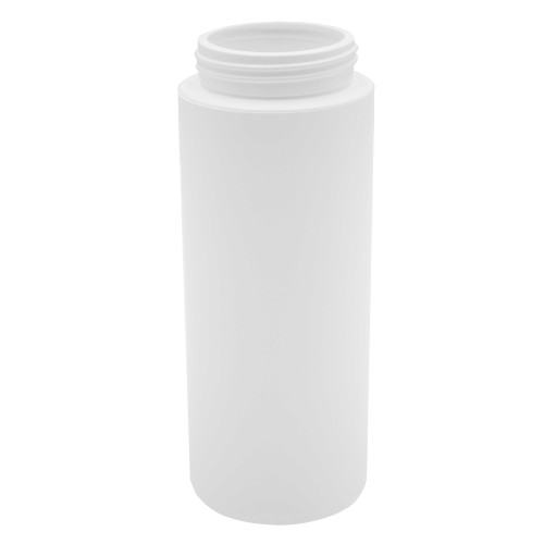 19 oz White HDPE Plastic Straight Side Paragon Jar, 63mm 63-485, 44 Gram