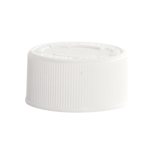 28mm 28-400 White PP Plastic Child Resistant Cap w/ Tri-Gard Heat Seal Liner