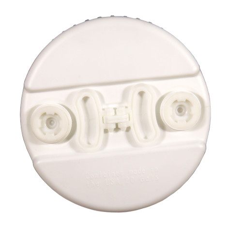 20 Gallon White HDPE Plastic Tight Head Drum, 2" Buttress & 2" NPT Fittings, UN Rated