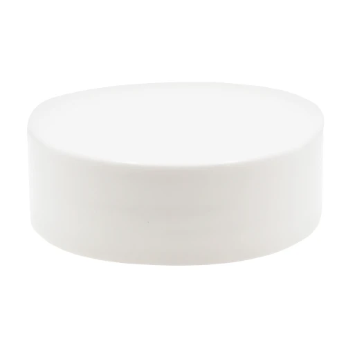 53mm, 53-485 White PP Plastic Spice Solid Top Cap w/ F217 Liner