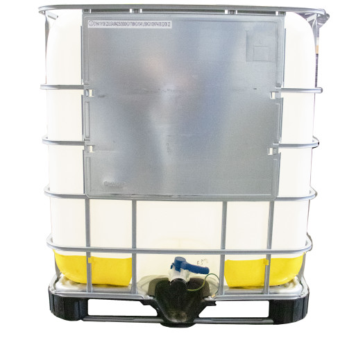 275 Gallon Reconditioned IBC Tote, Natural Bottle, 6" Fill Cap, 2" Plug, 2" Ball Valve, EPDM Gasket, Reconditioned Cage
