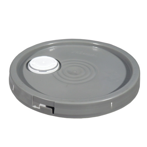 3.5-6 Gallon Gray HDPE Tear Tab Cover, All Plastic Spout