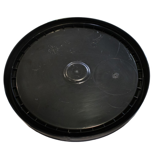 1 Gallon Black HDPE Plastic Pail Cover