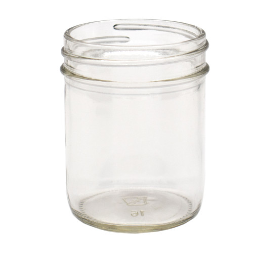 8 oz Flint Glass Jelly Jar, Straight Side, 70mm 70-405, 12x1