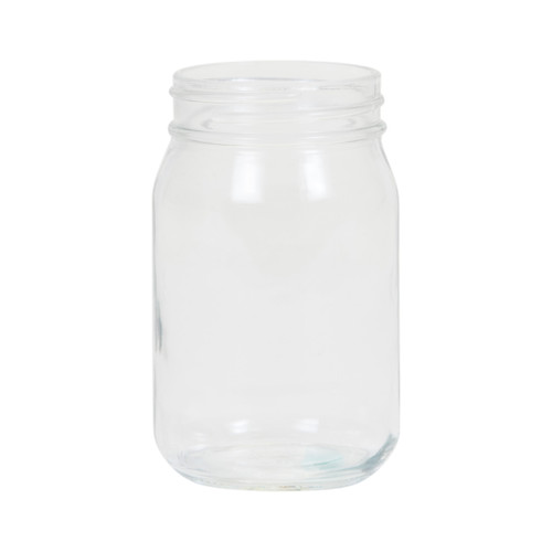 64 oz Flint Glass Wide Mouth Jar, 82mm 82-2040, Twist, 6x1