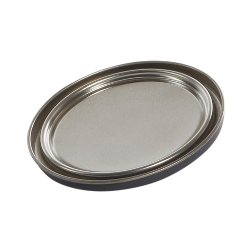 1 Quart Metal Round Paint Can Plug, 404, Gray Lined