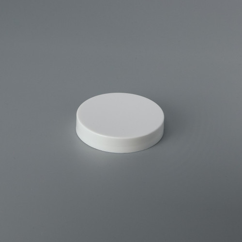 58mm 58-400 White PP Plastic Smooth Top, Smooth Sides Cap, F217 Liner